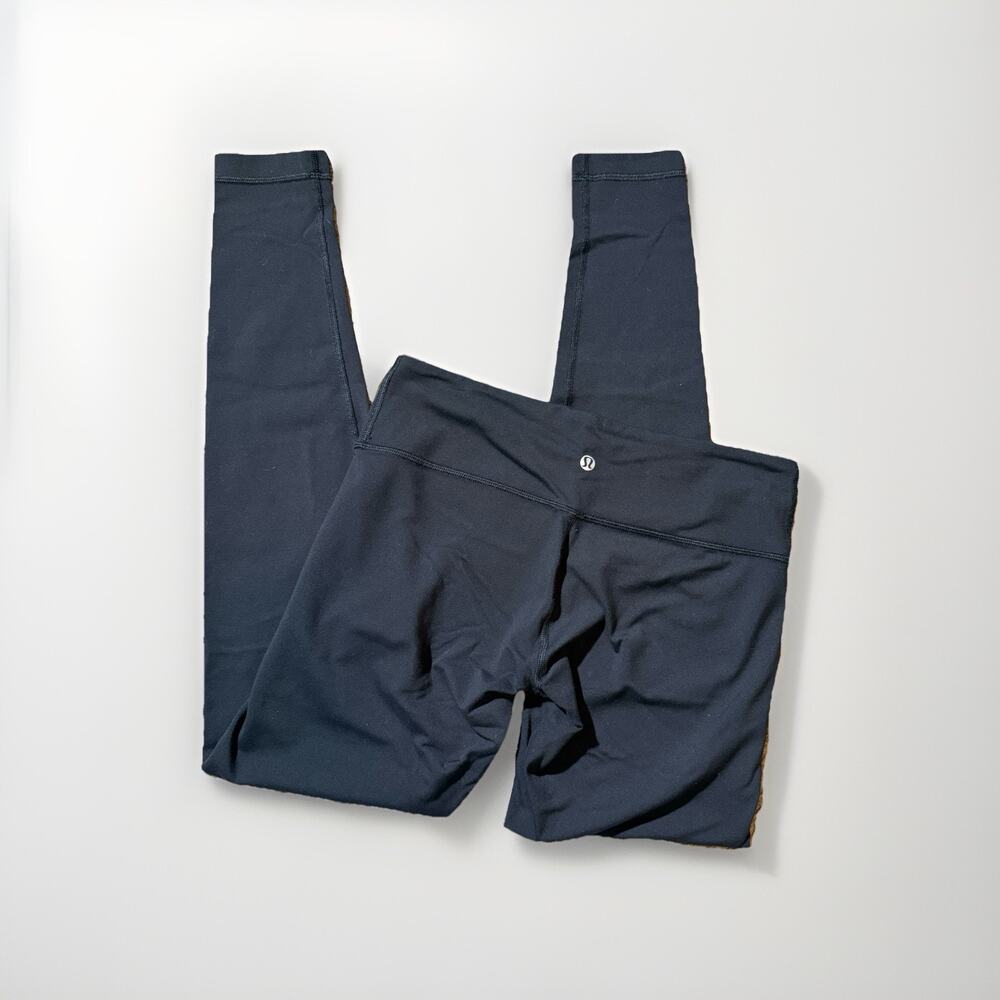 Lululemon Under Wonder Smooth Cover Hr Tight 25 Inch Length Size 2 Black